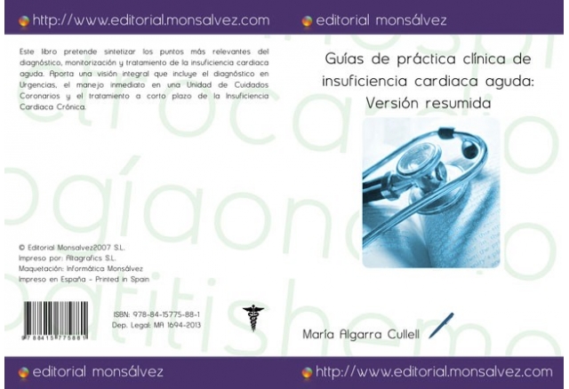 Guías de práctica clínica de insuficiencia cardiaca aguda: Versión resumida