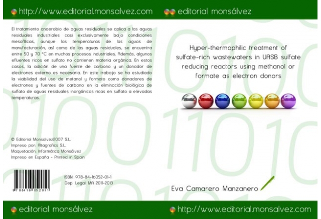 Hyper-thermophilic treatment of sulfate-rich wastewaters in UASB sulfate reducing reactors using methanol or formate as electron donors