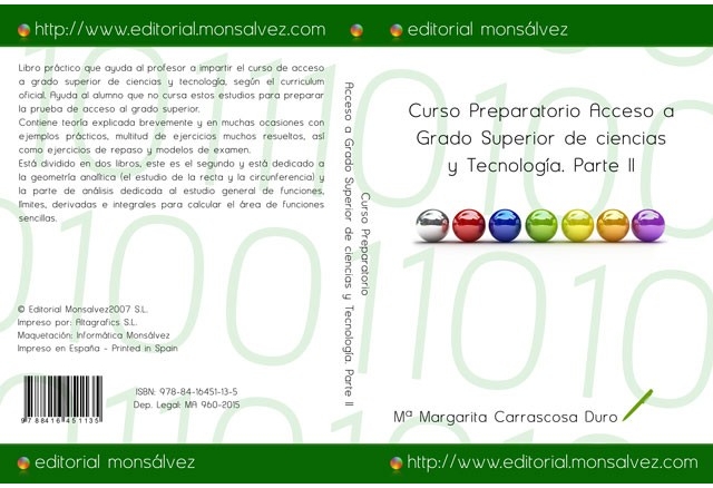 Curso Preparatorio Acceso a Grado Superior de ciencias y Tecnología. Parte II