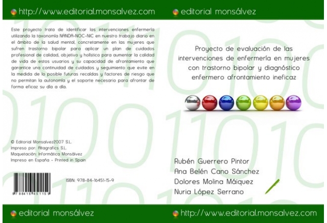 Proyecto de evaluación de las intervenciones de enfermería en mujeres con trastorno bipolar y diagnóstico enfermero afrontamiento ineficaz