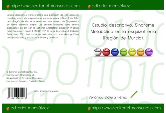 Estudio descriptivo: Síndrome Metabólico en la esquizofrenia (Región de Murcia).