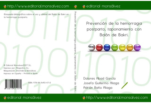Prevención de la hemorragia postparto, taponamiento con Balón de Bakri.