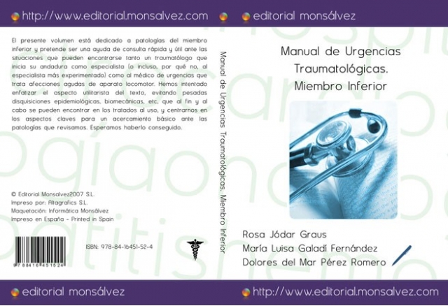 Manual de Urgencias Traumatológicas. Miembro Inferior