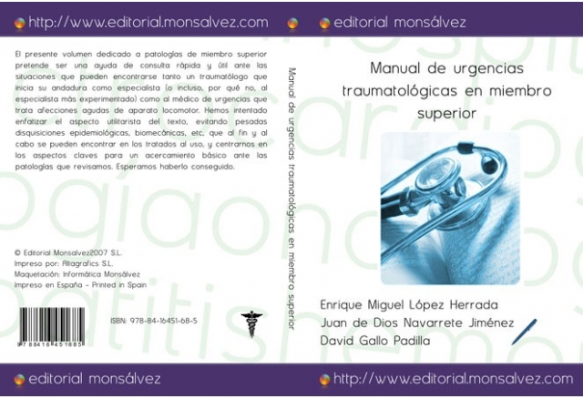 Manual de urgencias traumatológicas en miembro superior