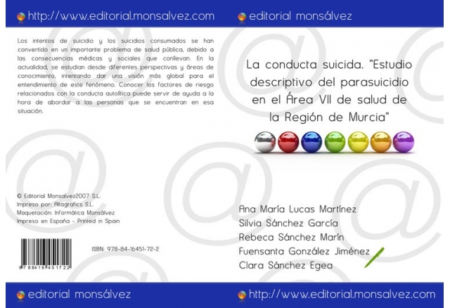 La conducta suicida. "Estudio descriptivo del parasuicidio en el Área VII de salud de la Región de Murcia"