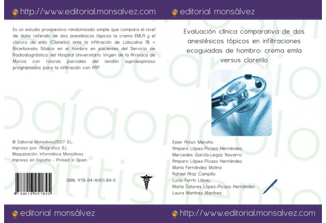 Evaluación clínica comparativa de dos anestésicos tópicos en infiltraciones ecoguiadas de hombro: crema emla versus cloretilo