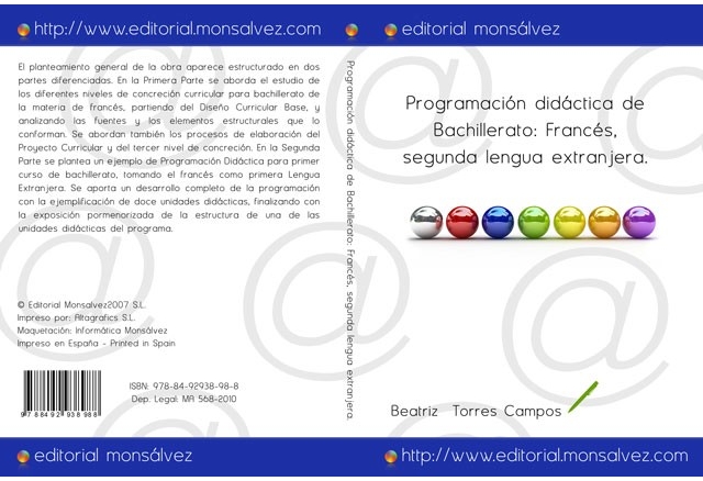 Programación didáctica de Bachillerato: Francés, segunda lengua extranjera.