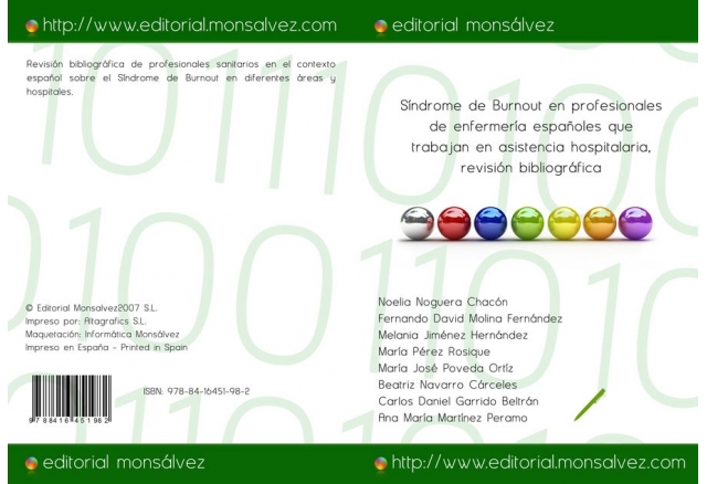 Síndrome de Burnout en profesionales de enfermería españoles que trabajan en asistencia hospitalaria, revisión bibliográfica