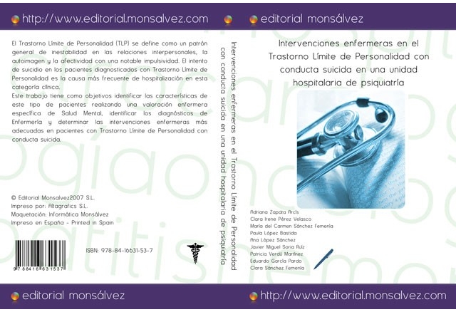 Intervenciones enfermeras en el Trastorno Límite de Personalidad con conducta suicida en una unidad hospitalaria de psiquiatría