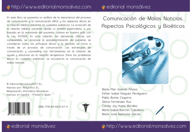 Comunicación de Malas Noticias. Aspectos Psicológicos y Bioéticos