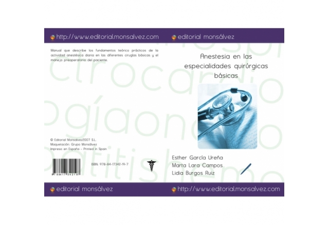 Anestesia en las especialidades quirúrgicas básicas
