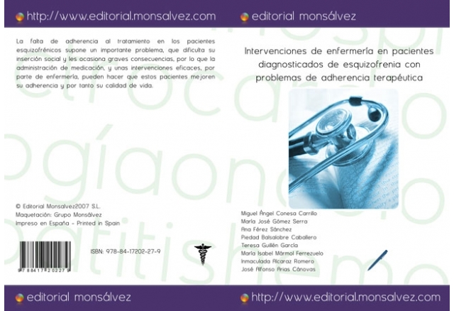 Intervenciones de enfermería en pacientes diagnosticados de esquizofrenia con problemas de adherencia terapéutica