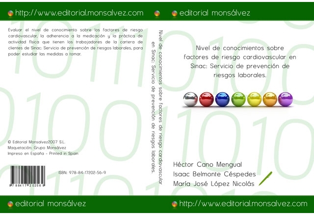 Nivel de conocimientos sobre factores de riesgo cardiovascular en Sinac: Servicio de prevención de riesgos laborales.