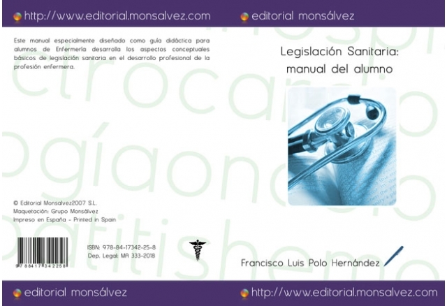 Legislación Sanitaria: manual del alumno