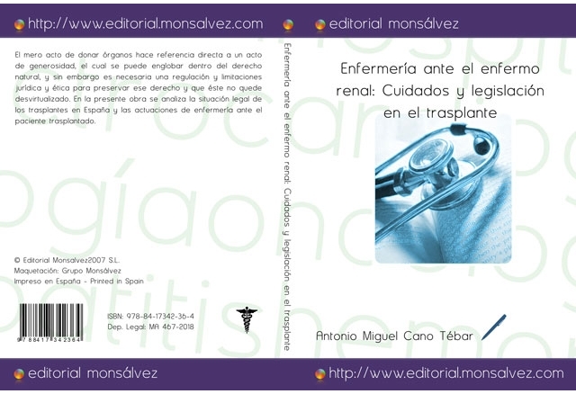 Enfermería ante el enfermo renal: Cuidados y legislación en el trasplante