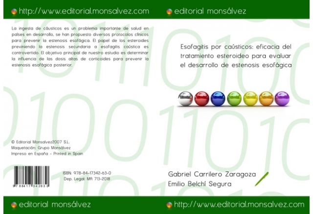 Esofagitis por caústicos: eficacia del tratamiento esteroideo para evaluar el desarrollo de estenosis esofágica