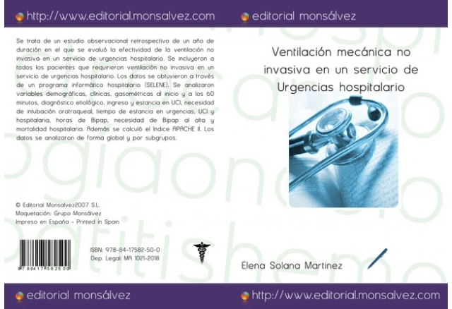 Ventilación mecánica no invasiva en un servicio de Urgencias hospitalario