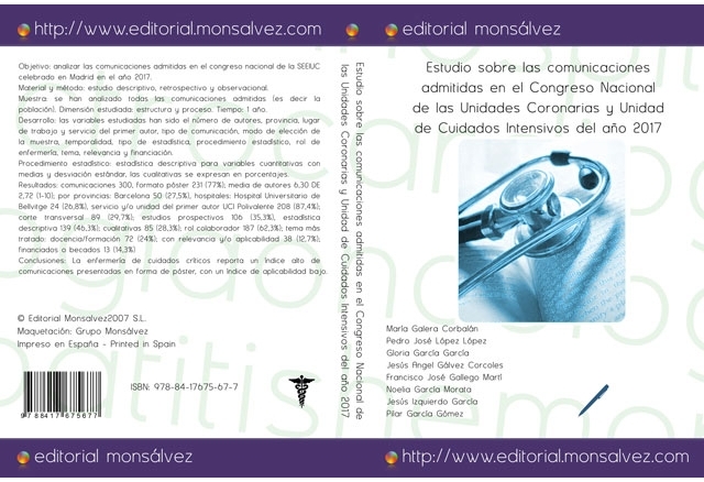 Estudio sobre las comunicaciones admitidas en el Congreso Nacional de las Unidades Coronarias y Unidad de Cuidados Intensivos del año 2017