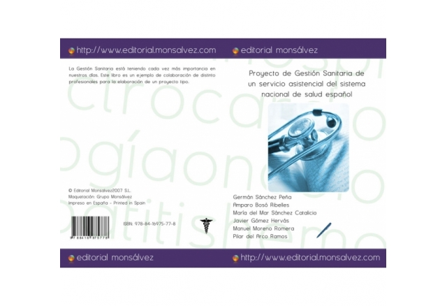 Proyecto de Gestión Sanitaria de un servicio asistencial del sistema nacional de salud español