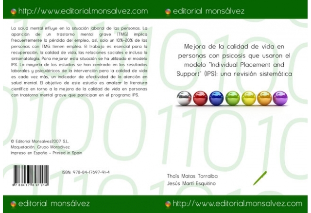 Mejora de la calidad de vida en personas con psicosis que usaron el modelo "Individual Placement and Support" (IPS): una revisión sistemática