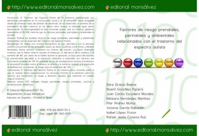 Factores de riesgo prenatales, perinatales y ambientales relacionados con el trastorno del espectro autista