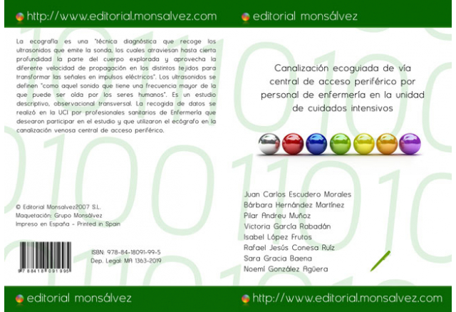 Canalización ecoguiada de vía central de acceso periférico por personal de enfermería en la unidad de cuidados intensivos