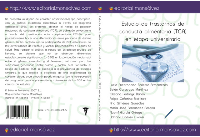 Estudio de trastornos de conducta alimentaria (TCA) en etapa universitaria