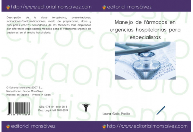 Manejo de fármacos en urgencias hospitalarias para especialistas