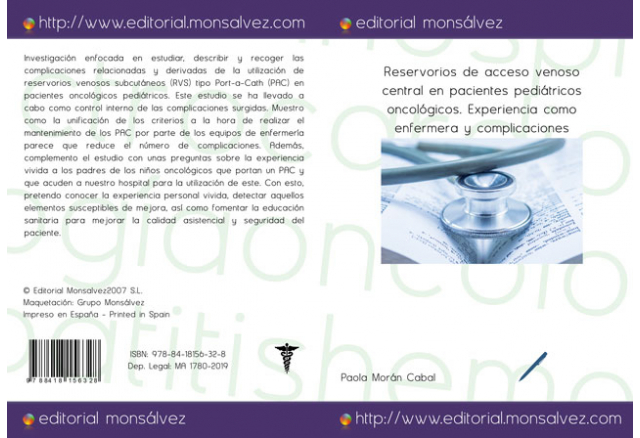 Reservorios de acceso venoso central en pacientes pediátricos oncológicos. Experiencia como enfermera y complicaciones