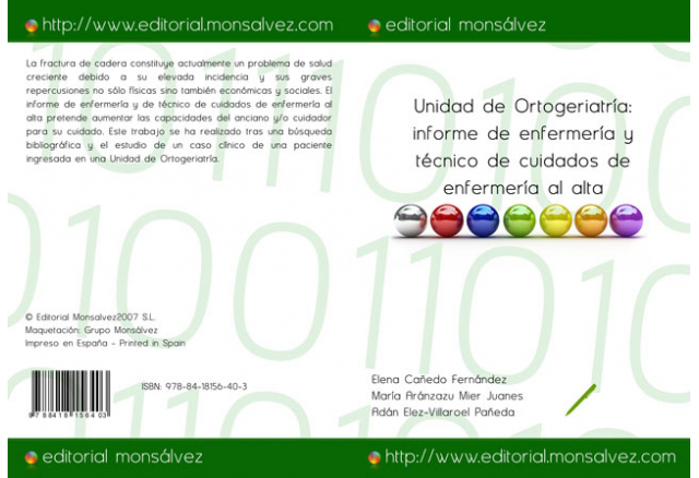 Unidad de Ortogeriatría: informe de enfermería y técnico de cuidados de enfermería al alta