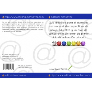 Guía didáctica para el alumnado con necesidades específicas de apoyo educativo y un nivel de competencia curricular de primer ciclo de educación primaria