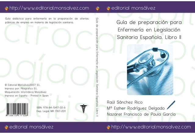 Guía de preparación para Enfermería en Legislación Sanitaria Española. Libro II