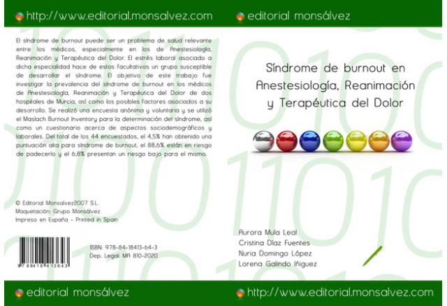 Síndrome de burnout en Anestesiología, Reanimación y Terapéutica del Dolor