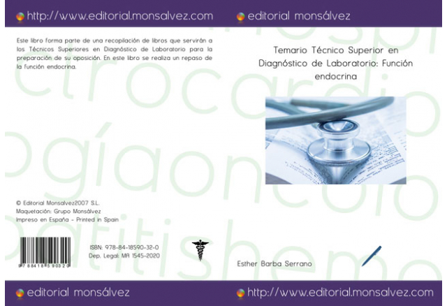 Temario Técnico Superior en Diagnóstico de Laboratorio: Función endocrina
