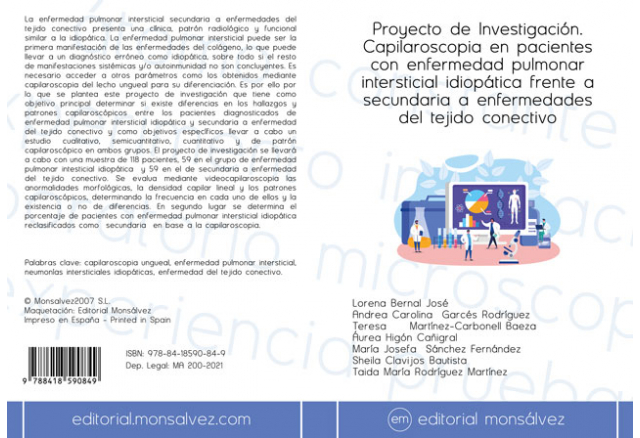 Proyecto de Investigación. Capilaroscopia en pacientes con enfermedad pulmonar intersticial idiopática frente a secundaria a enfermedades del tejido conectivo