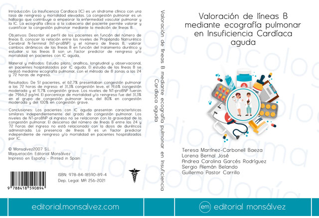 Valoración de líneas B mediante ecografía pulmonar en Insuficiencia Cardíaca aguda.