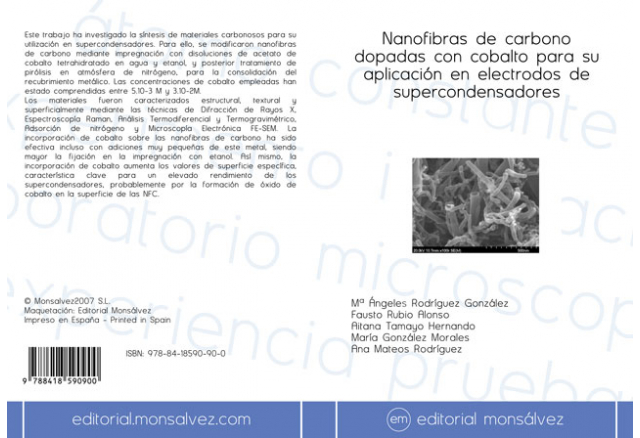 Nanofibras de carbono dopadas con cobalto para su aplicación en electrodos de supercondensadores