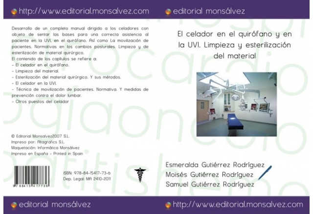 El celador en el quirófano y en la UVI. Limpieza y esterilización del material