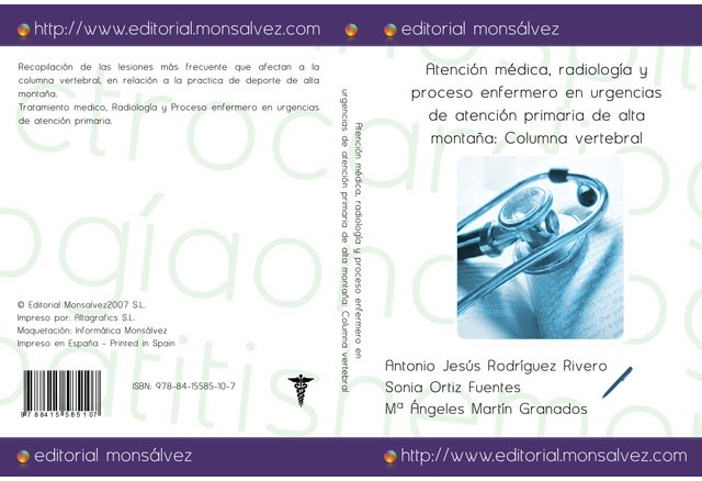Atención médica, radiología y proceso enfermero en urgencias de atención primaria de alta montaña: Columna vertebral