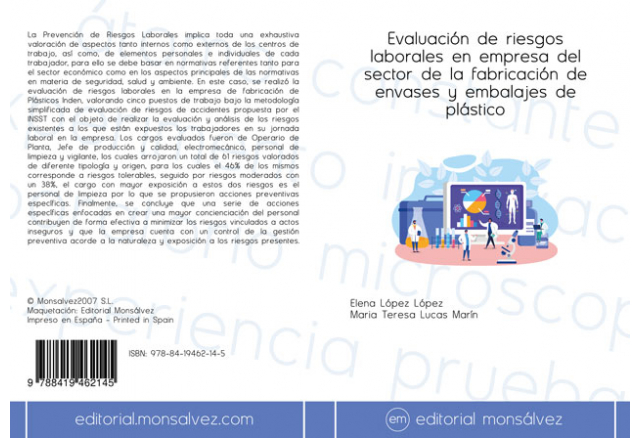 Evaluación de riesgos laborales en empresa del sector de la fabricación de envases y embalajes de plástico