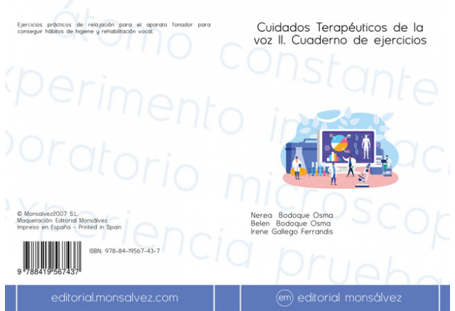 Cuidados Terapéuticos de la voz II. Cuaderno de ejercicios