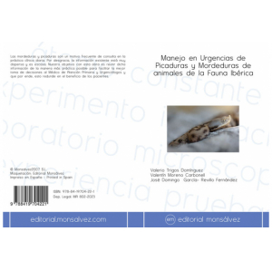 Manejo en Urgencias de Picaduras y Mordeduras de animales de la Fauna Ibérica