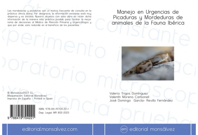 Manejo en Urgencias de Picaduras y Mordeduras de animales de la Fauna Ibérica