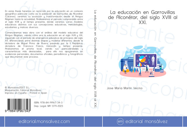 La educación en Garrovillas de Alconétar, del siglo XVIII al XXI.