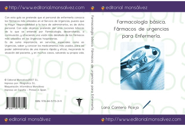 Farmacología básica. Fármacos de urgencias para Enfermería.
