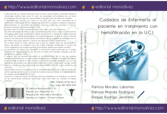 Cuidados de Enfermería al paciente en tratamiento con hemofiltración en la U.C.I.