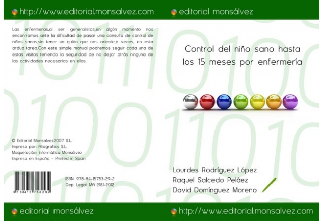 Control del niño sano hasta los 15 meses por enfermería