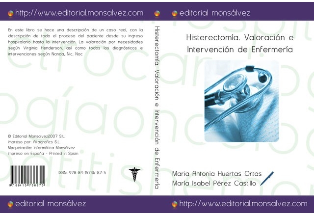 Histerectomía. Valoración e Intervención de Enfermería
