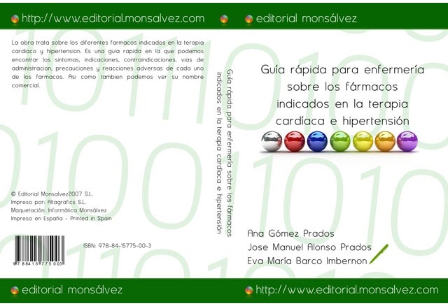 Guía rápida para enfermería sobre los fármacos indicados en la terapia cardíaca e hipertensión