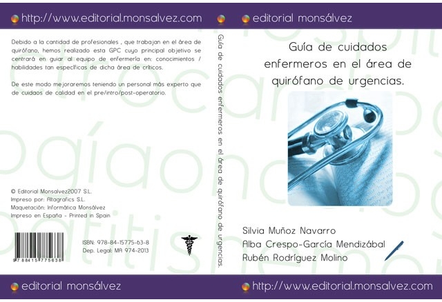Guía de cuidados enfermeros en el área de quirófano de urgencias.